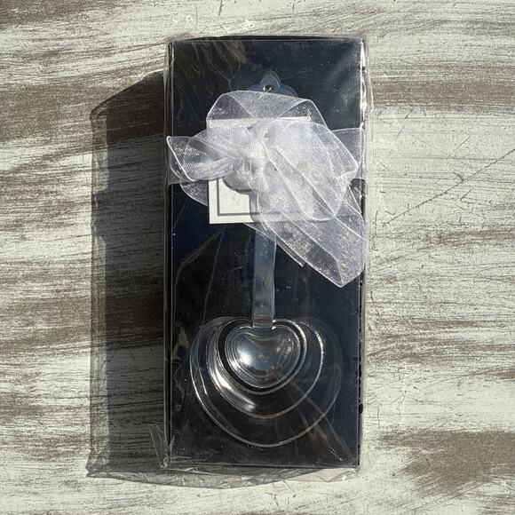 Heart Shaped Stainless Steel Measuring Spoon Set – New in Gift Box - Picture 1 of 3